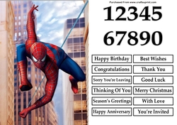 Spiderman 3 A5 Quick Card