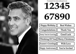 George Clooney A5 Quick Card