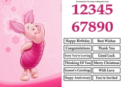 Piglet A5 Quick Card