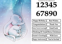 Baby Dumbo A5 Quick Card