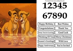 Lion King Cubs A5 Quick Card