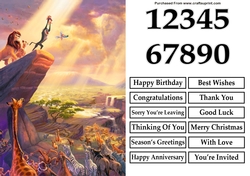 Lion King Group A5 Quick Card
