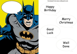 Batman Comic A5 Quick Card