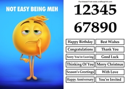 Emoji Movie 3 A5 Quick Card
