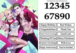 Harley Quinn & Joker Anime Quick Card