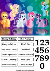 My Little Pony Characters 2 A5 Quick Card