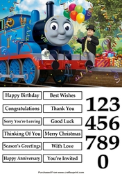 Thomas The Tank Engine A5 Quick Card