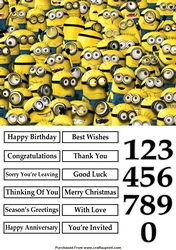 Minions Group A5 Quick Card
