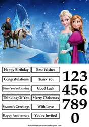 Frozen Scene A5 Quick Card