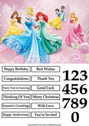 Princesses 2 A5 Quick Card