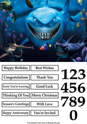 Finding Nemo Shark A5 Quick Card