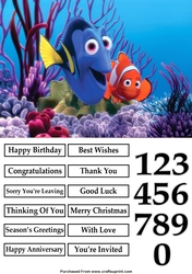 Finding Nemo and Dory A5 Quick Card