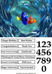 Finding Nemo and Dory 2 A5 Quick Card
