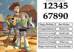 Toy Story Buzz and Woody A5 Quick Card