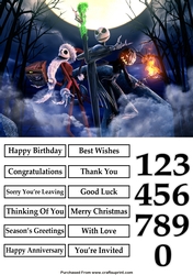 Nightmare Before Christmas A5 Quick Card