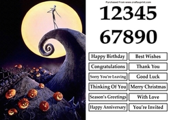 Nightmare Before Christmas 2 A5 Quick Card