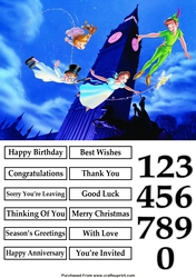 Peter Pan Flying A5 Quick Card