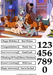 Lady and the Tramp 2 A5 Quick Card