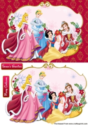 Christmas Princesses Step By Step Card