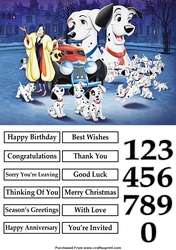 101 Dalmatians Characters Quick Card