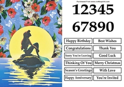 Little Mermaid Silhouette Quick Card
