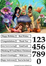 Tinkerbell and Friends 2 A5 Quick Card