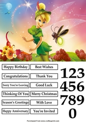 Tinkerbell A5 Quick Card