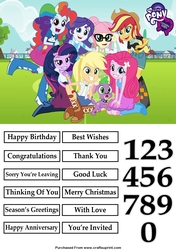 Equestria Girls 4 Quick Card