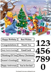 Winnie the Pooh and Friends Christmas Quick Card