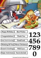 Tom and Jerry Sandwich Quick Card