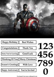 The Avengers Captain America 2 Quick Card