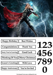 The Avengers Thor 2 Quick Card