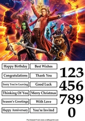 Guardians Of The Galaxy Quick Card