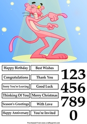 Pink Panther Quick Card