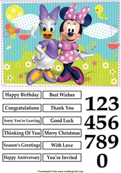 Minnie Mouse and Daisy Duck Quick Card
