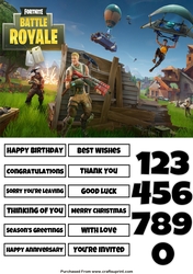Fortnite 4 Quick Card Any Occasion