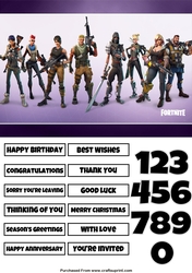 Fortnite 5 Quick Card Any Occasion