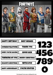 Fortnite 6 Quick Card Any Occasion