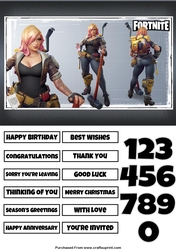 Fortnite 9 Quick Card Any Occasion