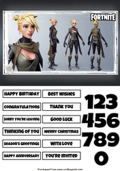 Fortnite 10 Quick Card Any Occasion