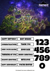 Fortnite 17 Quick Card Any Occasion