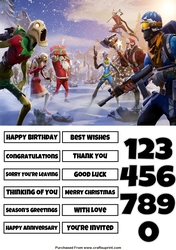 Fortnite 19 Quick Card Any Occasion