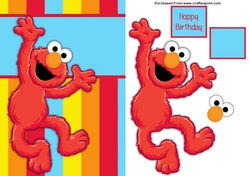 Elmo Step By Step Card