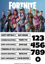 Fortnite 32 Quick Card Any Occasion