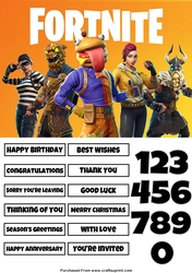 Fortnite 35 Quick Card Any Occasion