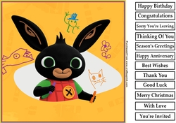 Bing Bunny 8x8 Birthday Card