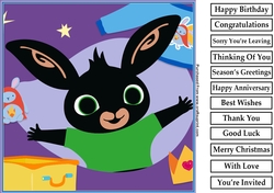 Bing Bunny 2 8x8 Birthday Card