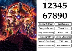 The Avengers Infinity War 2 Quick Card 