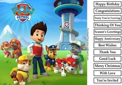 Paw Patrol 8x8 Quick Card