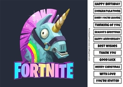 Fortnite 8x8 Quick Card Any Occasion